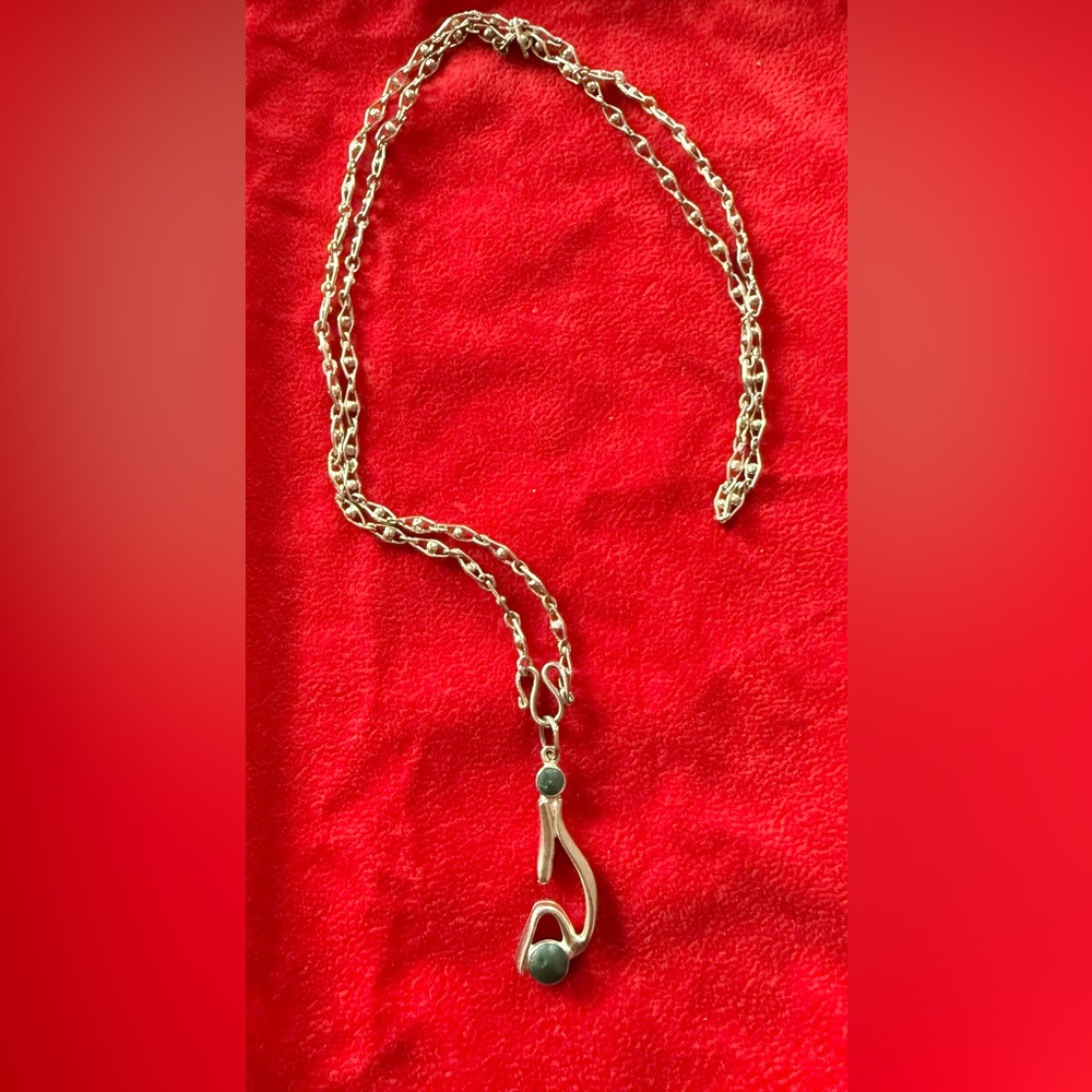 New Abstract Sterling Silver Necklace